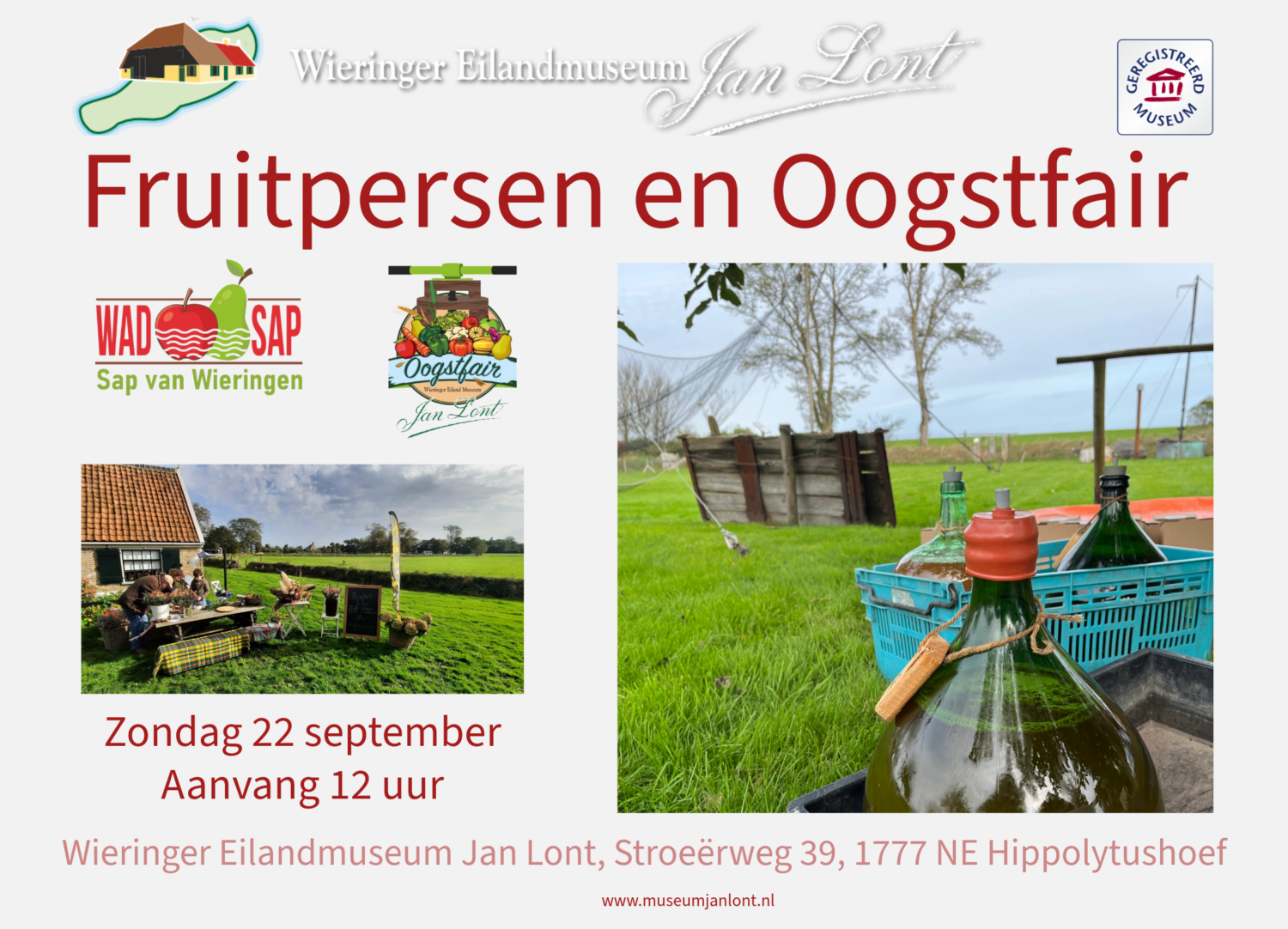 Fruitpersen en Oogstfair